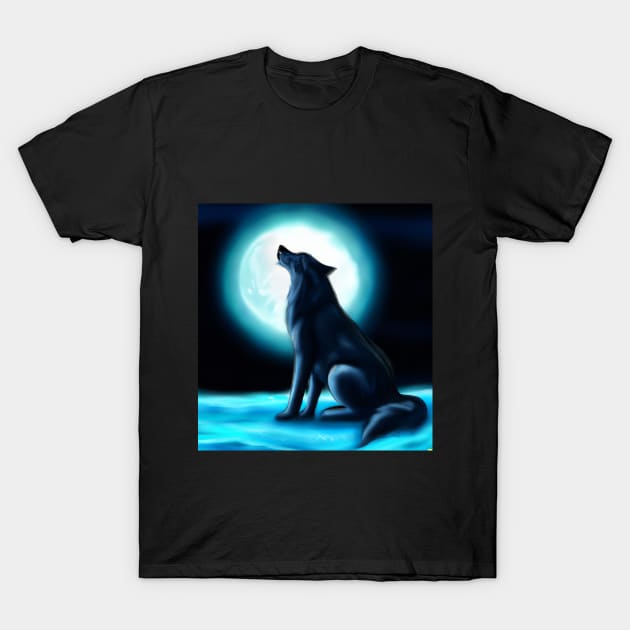 Wolf moon T-Shirt by Asirihouse